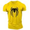 Summer 2023 Leisure Sports Loose Fashion Outdoor New Round Neck Adult Men's Short Sleeve T-shirt Spider 2D Print Quick Drying