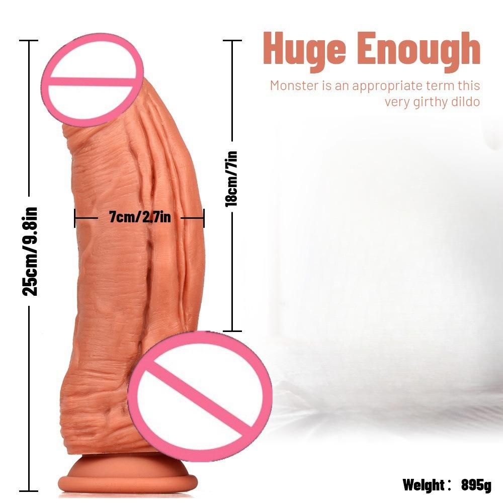 Thick Meat Bully Simulation Penis  Soft and Fun  Manual Masturbator  Female Genitalia Stallion Dildo Fake Penis