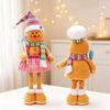 Plush Material Gingerbread Man Plush Ornament Biscuit Man Christmas Decor  Window Display