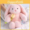 Plush Rabbit Doll Ornament With Flower Pattern For Romantic Gifts And Room Decor