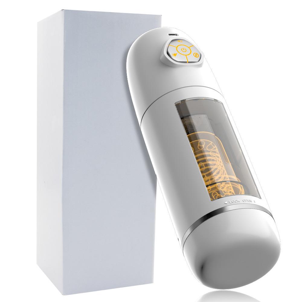 Automatic Telescopic Rotating Vibrators Realistic Male Masturbation Cup Vagina Sensation Penis Pump Sex Toys