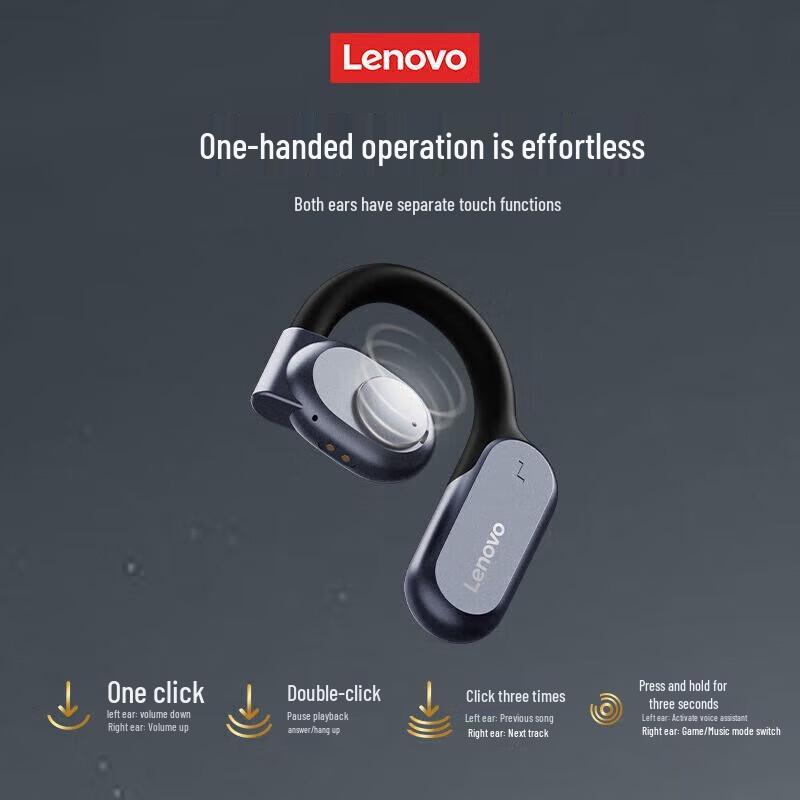 Lenovo LP76B Bone Conduction Bluetooth Ear-hook Headphones