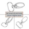 20 st Zinklegering Väsklås Vridbara Triggerklämmor Nyckelring Nyckelring Krokar (20 mm)