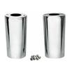 2Pcs Motorcycle Fork Slider Cover Trim For Harley Davidson FLHRS Road King Custom 2004-2007 Motorbike Chrome Parts