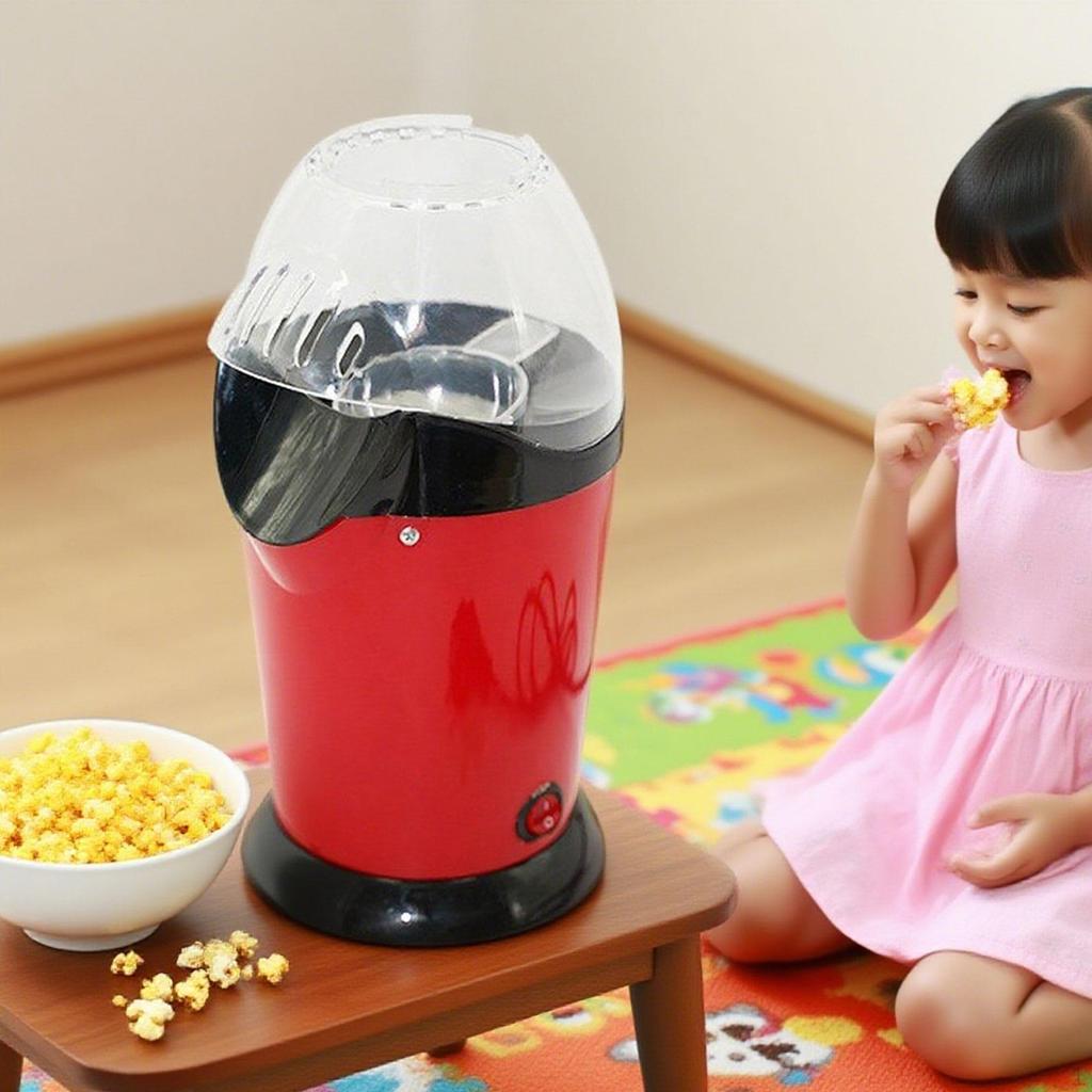 Air Popcorn Maker Automatic Quick Heat Mini Homemade Non Sticky Pot Electrical Machine