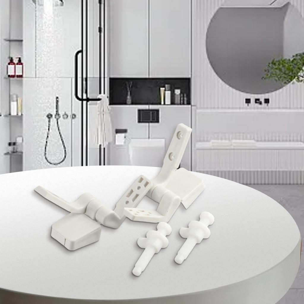 Durability Plastic White Easy Install Nuts Package Content Pair