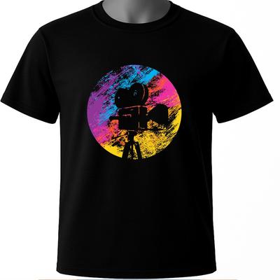 Vintage Camera T-Shirt Unisex |Retro Movie Director Tee Film Crew Cinematic Gift