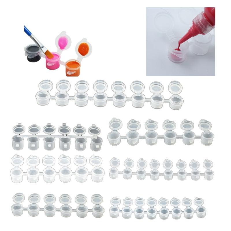 Contenant de Rangement Pratique 6/8 Bandes Bandes de Peinture Vides Pots de Peinture
