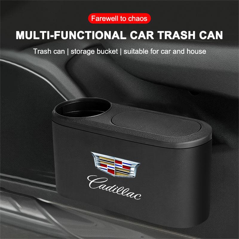Auto-Mülleimer Hängender Mülleimer mit Getränkehalter Organizer-Box Für Cadillac CTS STS DTS SRX XLR ATX Escalade Seville Tiburon