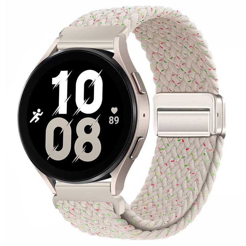 Weaves Nylon Loop Strap For Samsung Galaxy Watch8 40 44mm Magnetic Wristband For Galaxy Watch 8 Classic 46mm Band Sport Bracelet