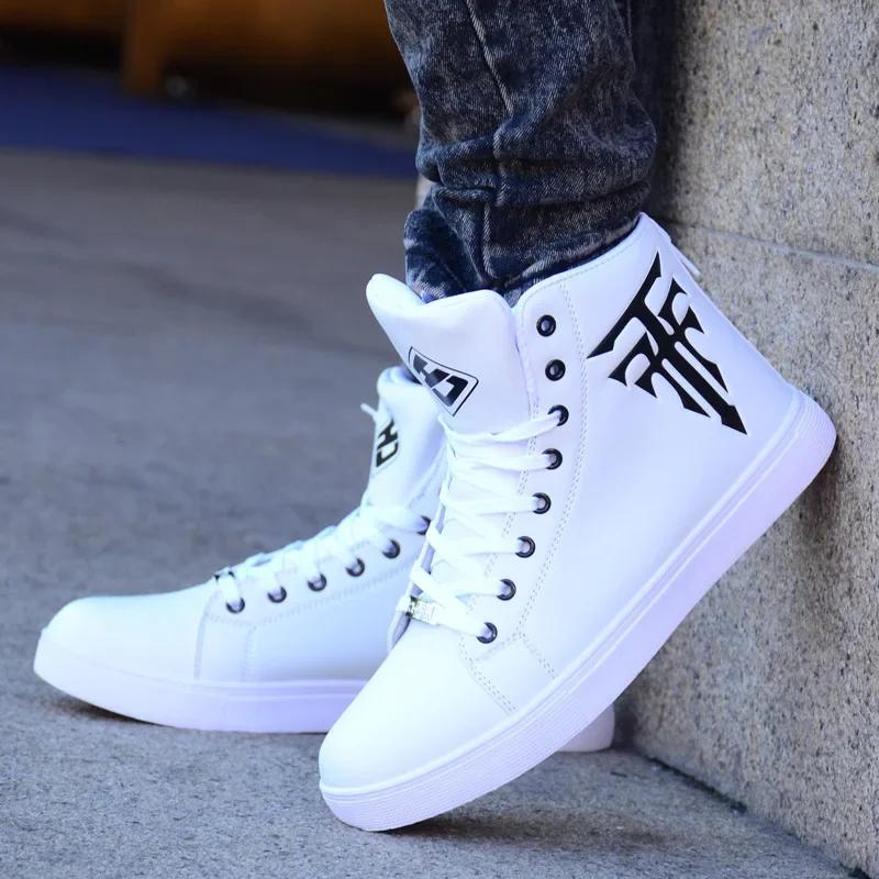 Neue Herren Freizeit Schuhe High Top Herren Sneaker Bequeme Herren Board Schuhe Männliche Flache Stiefel für Herren Laufschuhe für Herren