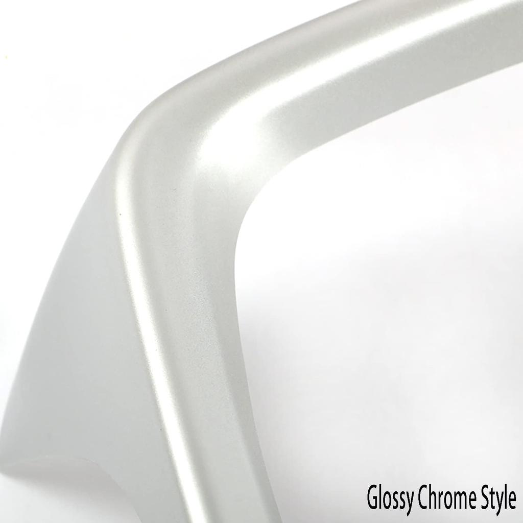 Car Accessories Fit for Toyota RAV4 (XA50) 2019 2020 2021 2022 2023 2024 2025 Inner Dashboard Console Display Decorative Cover Trim (Glossy Chrome