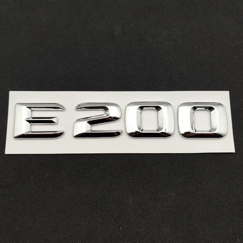 3D ABS Self-adhesive Letters For Car Stickers For Mercedes-Benz E200 E220 E260 E320 E350 CDI 4matic Emblem Trunk Accessories