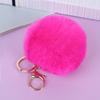 Creative Imitation Rex Rabbit Fur Ball Keychain - Plush Bag and Car Pendant Gift