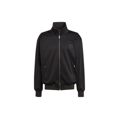 Solid Color High Collar Long Sleeve Jacket Men Outerwear Black IA2439