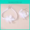 Collier Fleur en Forme de Cœur avec Matière en Maille et Chaîne Classique pour Style Féminin