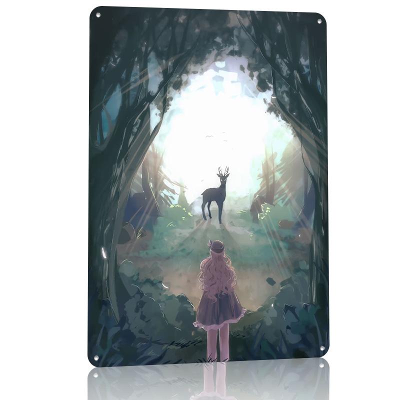 The Meeting Poster Retro D Printed Metal Signs Customized Wall Hanging Gift for Bedroom Decoration Gaming Home Decor Ornaments