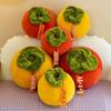 Persimmon Ruyi Creative Cushion Pillow - Home Decor Plush Toy for Sofa, Bed, or Window
