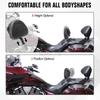 New Motorcycle Accessories Adjustable Plug-in Driver Seat Backrest Black PU Leather Fit For Victory Cross Country Tour 2010-2017