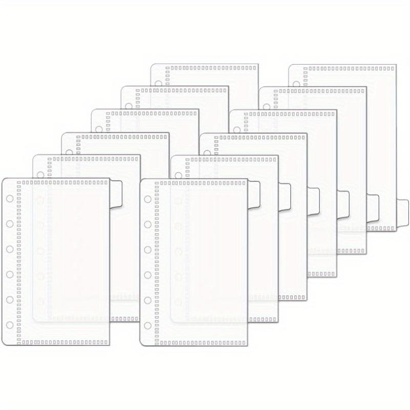 

6 шт. Конверты для наличных A6/A7, Конверты без молнии для наполнения наличными, Прозрачные полипропиленовые разделители, Карманы для бюджетного органайзера для личного бюджетного планирования A7