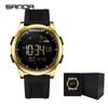 Sanda Multi-Function Smart Watch: Waterproof, Pedometer, Alarm Clock for Hiking & Sports - Unisex