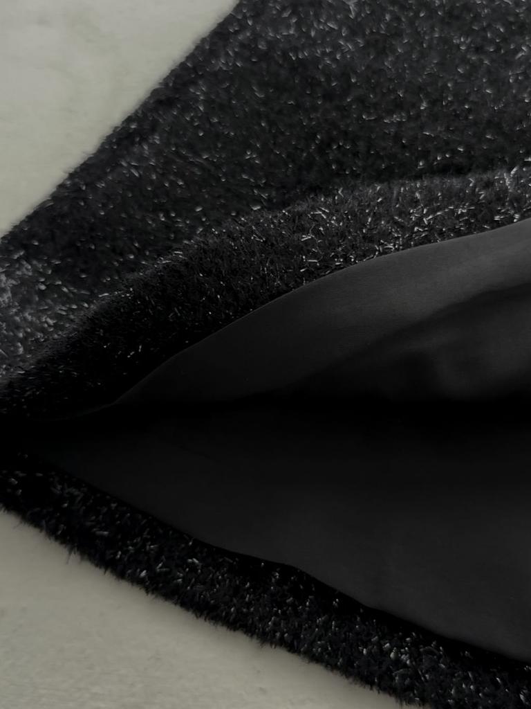 Elsiaillaendeu Crystal A-Line Mini Skirt