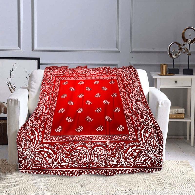 Boho Bandana vzor v bohémském stylu Deky na pohovku do postele Super měkká hřejivá přikrývka Potah flanelová přikrývka Flanelová přikrývka