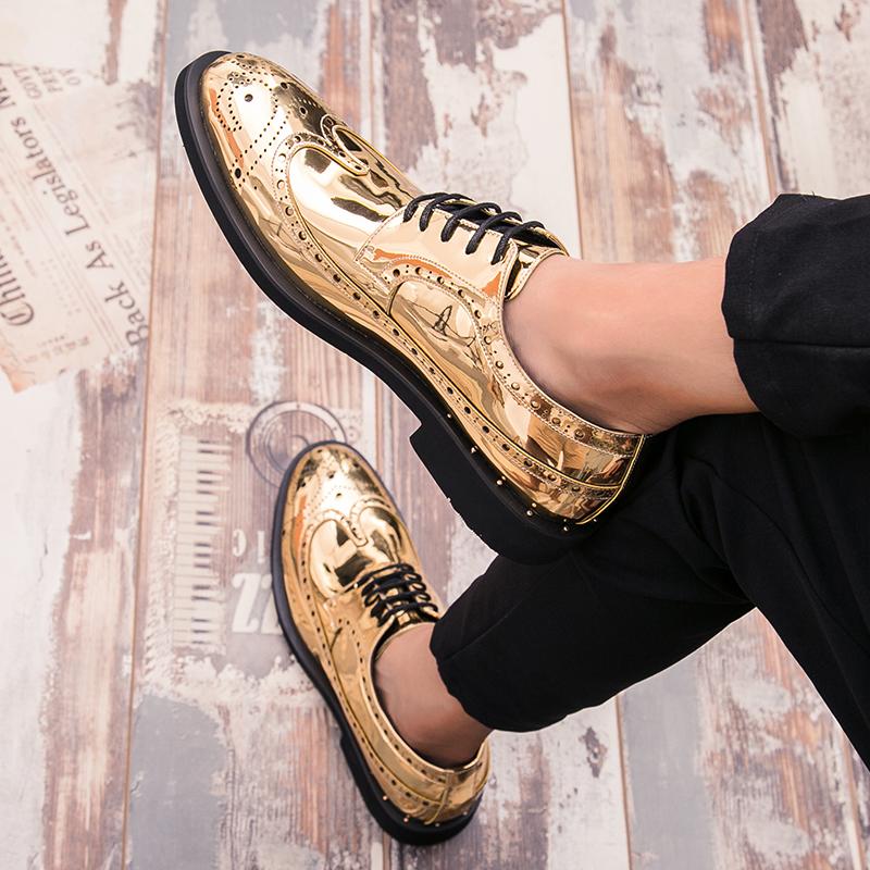 Модные повседневные кожаные туфли для мужчин — фото 6