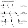 Heavy duties Variable Door Hanger For Seasonal Decorations Rustproof Metal Construction Quick Build No Tools Needed