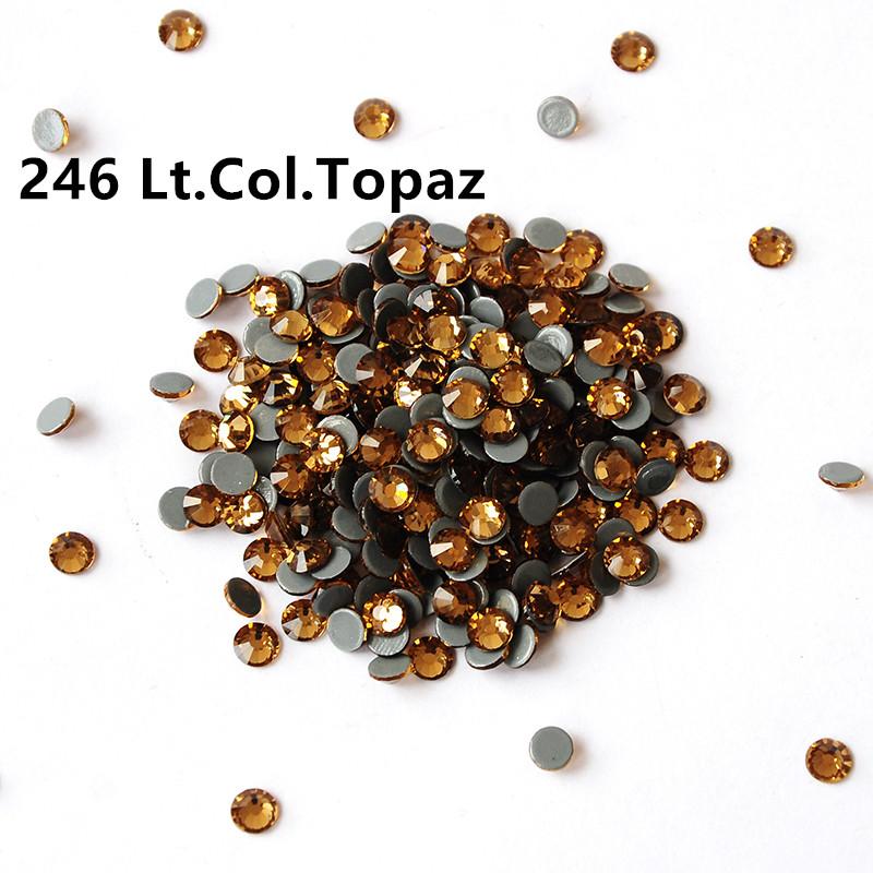 China Bulk Hot-fix Flat Back Rhinestones Bulk Crystal Glass Hotfix Rhinestones for Clothing Garment
