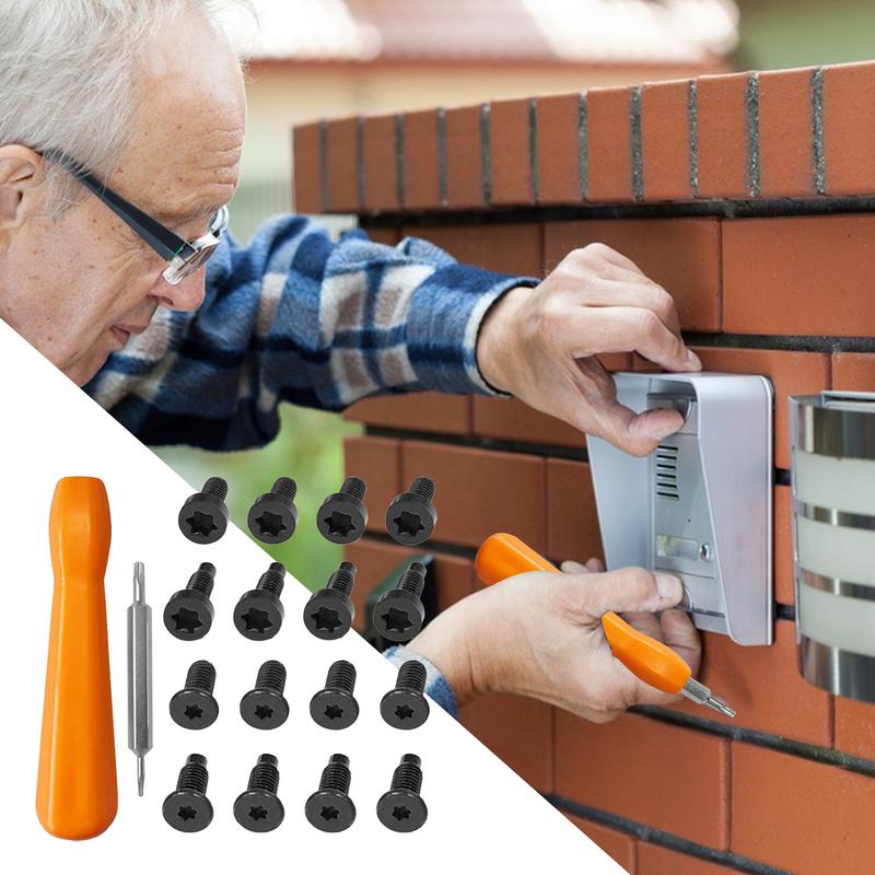Deurbel Schroeven Demontage Schroevendraaier Ring Vervanging Beveiligingsschroeven Compatibel Met Video Anti-diefstal Deurbel Hardware