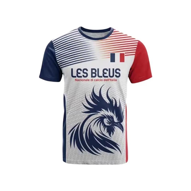 Men's Fashion 3D Printed Men's T-Shirt Round Neck Short Sleeve Trendy Street Wear