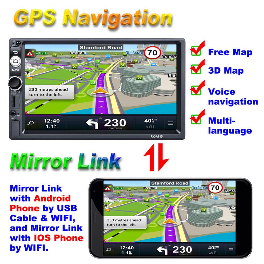 QUAD-core Android 8.1 Car Mp5 GPS Player + Phonelink+  +Bluetooth +FM