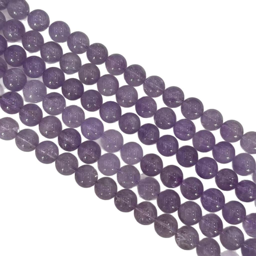 Bolivian Light Lavender Amethyst Round Beads - Semi-finished Accessories