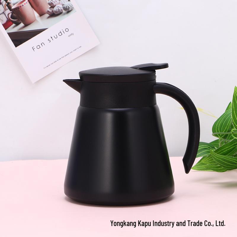 

304 Stainless Steel Insulated Portable Coffee Pot - Vacuum Flask for Hot Drinks in Office 600ML