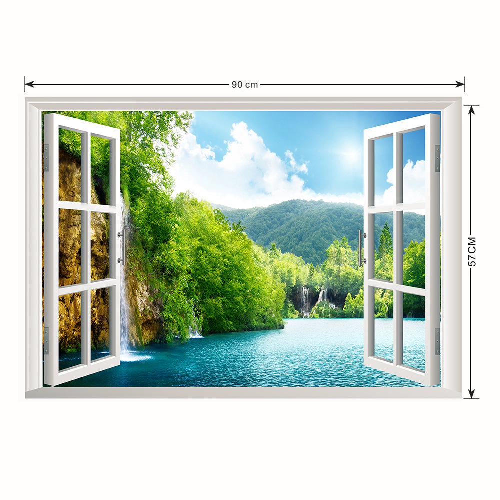

Декор на стену в виде окна с пейзажем 6670-57*90CM