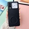 Applicable to Huawei novaflip mobile phone  magnetic suction ripple pattern magicvflip solid color pc skin feel anti-drop hard