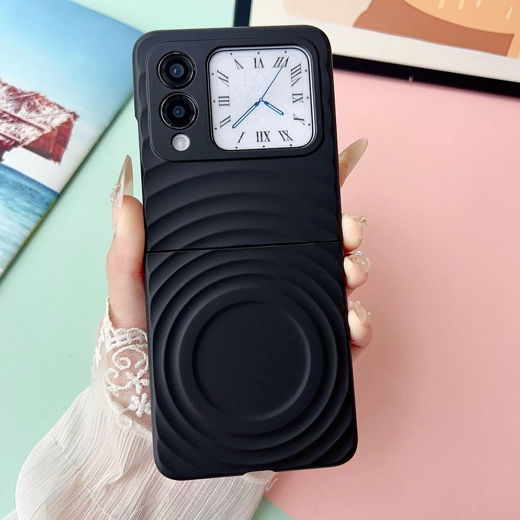 Applicable to Huawei novaflip mobile phone  magnetic suction ripple pattern magicvflip solid color pc skin feel anti-drop hard