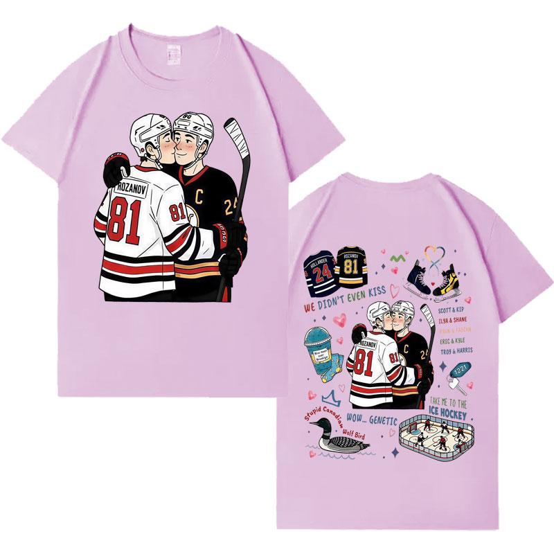 Heated Rivalry Ilya Rozanov Shane Hollander Trendy Graphics Tee Mens Womens Classic T Shrits ONeck Hip Hop Casual Sports Tshrit