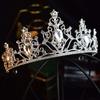 High End Bride Crown Headwear Wedding Dress  Hair Accessory  Princess Crown  Crystal Queen Award  Beauty Pageant Headwear