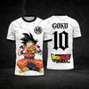 2026 New Adult Men's Dragon Ball Goku 3D Printed Football Jersey T-Shirt Kids Anime T-Shirt Special Football Jersey Unisex Y2k