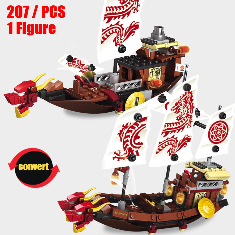 New Sailboat Boat Schooner Warship Vessel Building Blocks Sets DIY Pirate Ship Assemble Model Dolls Brick Children Toys Gifts