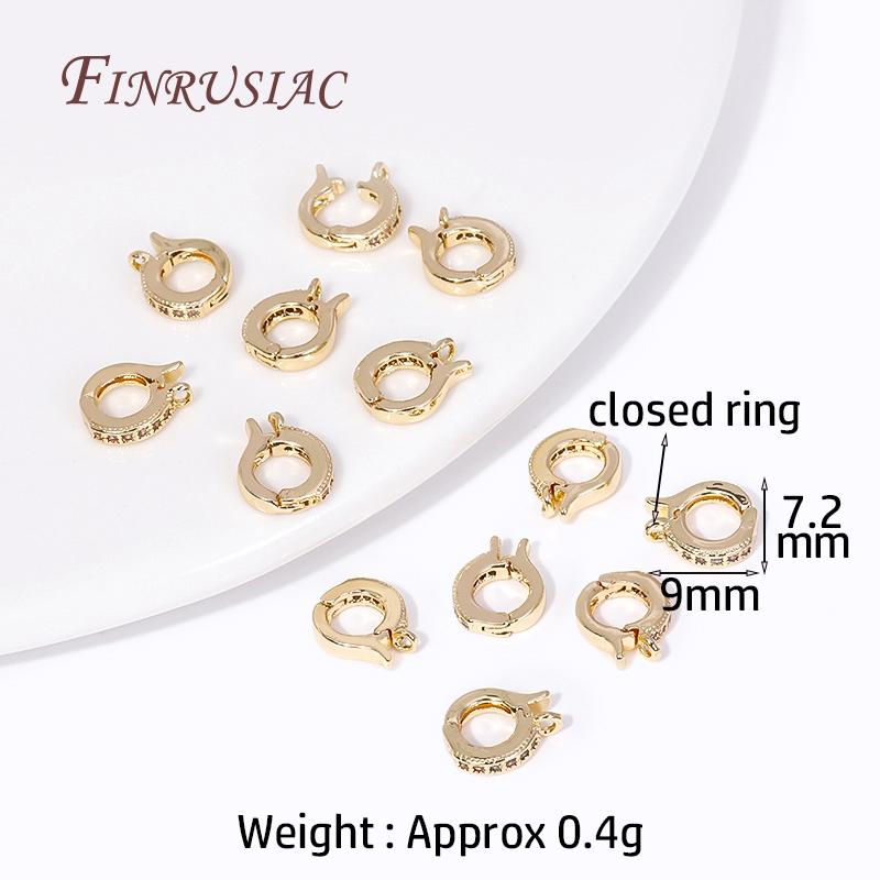 

18K Gold Plated Inlaid Zircon Pearl Pendant Setting Base For Jewelry Making, Pearl Enhancer Bail DIY Accessories Connector 2 Pieces