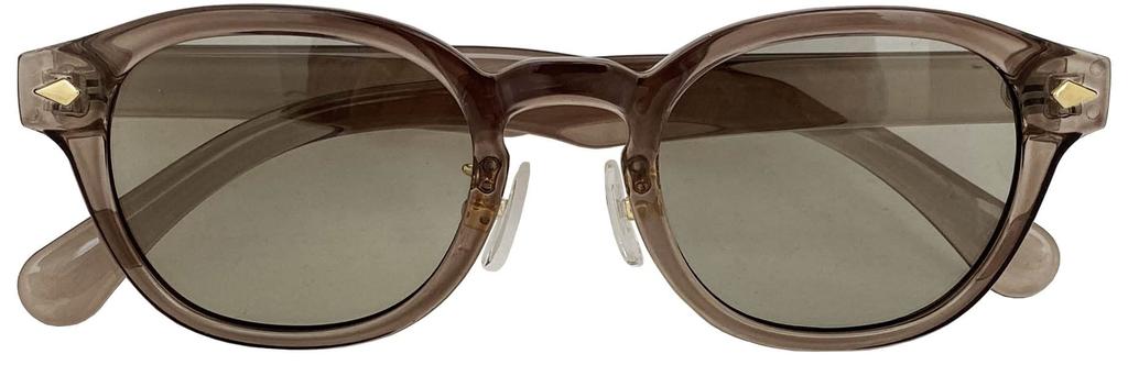 Az Boston Blocks Over of UV Light Color Clear Gray Smoke [FaceTrick Label] Sunglasses, 99.9% Rays, Sunglasses, Frame/light Lenses, AZ2115-11