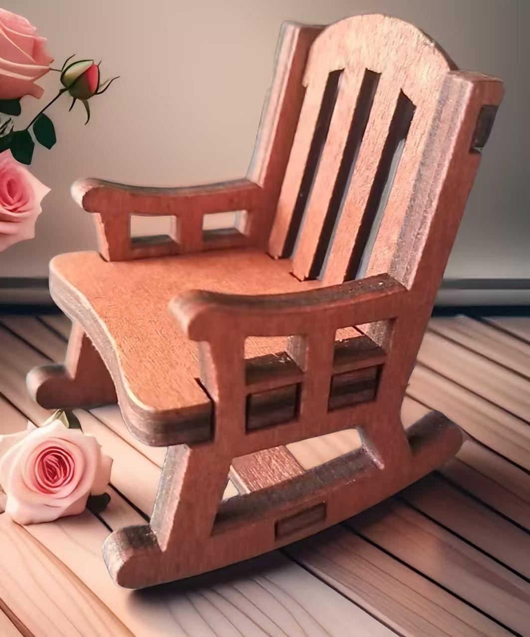 

Frog Rocking Chair Desktop Ornament - Cute Healing Decor for Office Desk, Car & Gift