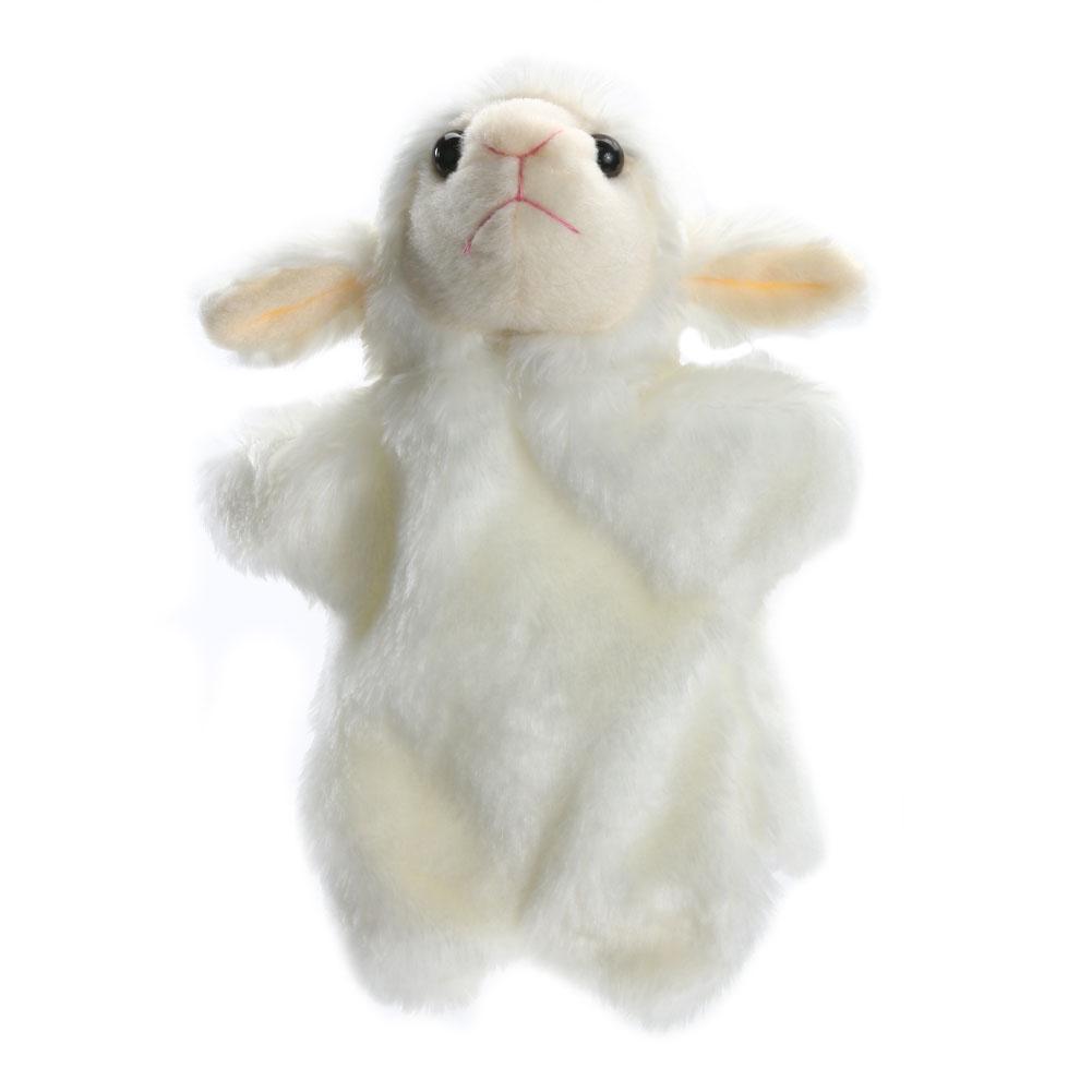 

Cute Sheep Educational Baby Toys Puppet Theater Cartoon Animals Toys Environmental Soft for Toddlers and Kids for Birthday Gifts білий