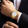 CRRJU Watch 5010 New Steel Strap Men's Watch Simple Fashion Calendar