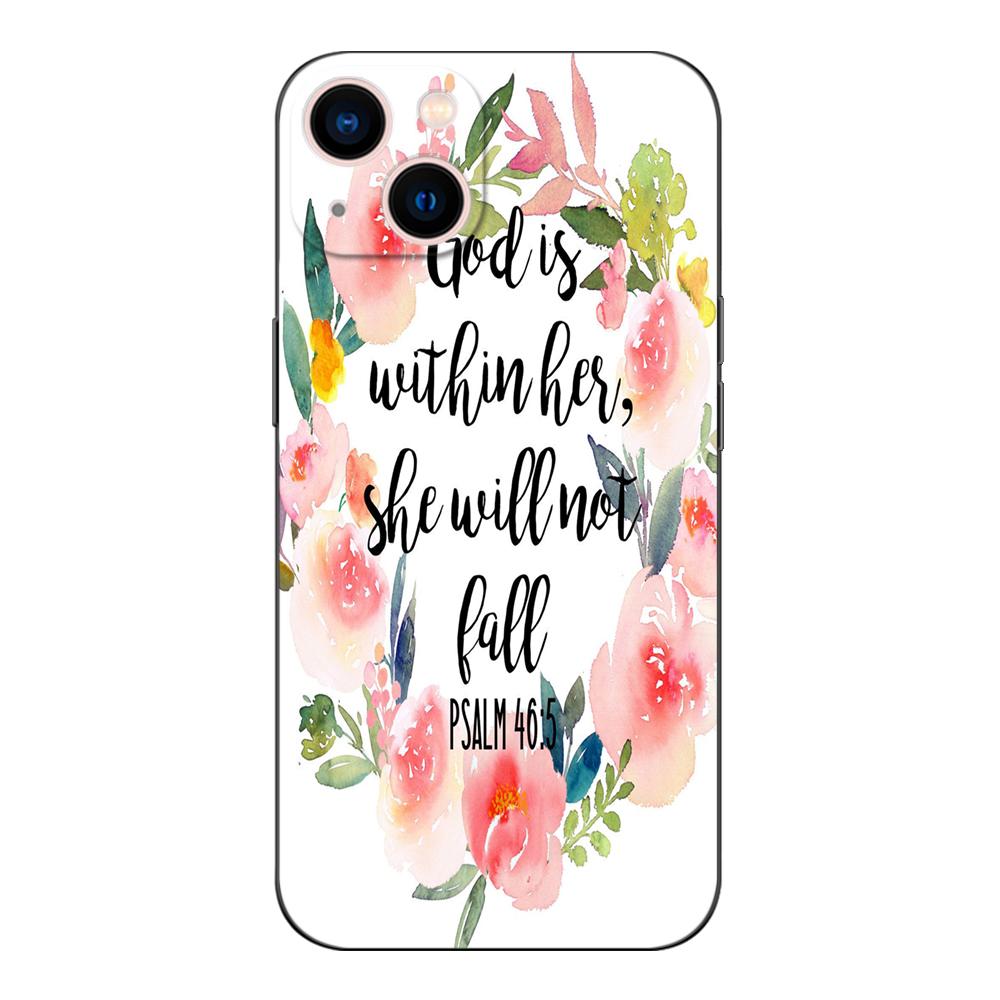 

Black tpu Case For Samsung galaxy S6 s7 s8 s9 plus back cover bible quotes Samsung S9 plus