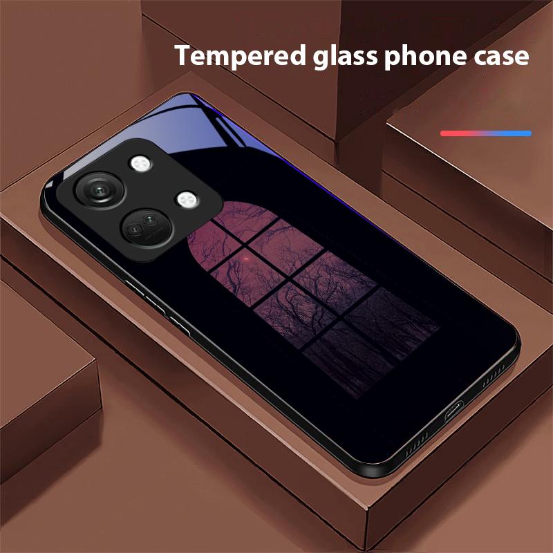 Das Dunkle Haus Für OnePlus Nord 3 5 6T 7 Pro 8 12 10T Reno8 Lite 5G 10R Nord N30 Hartschale Panzerglas Handyhülle Schwarz