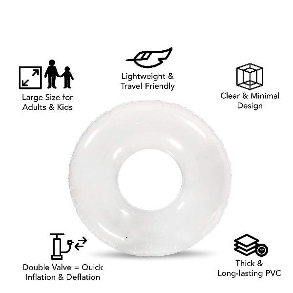 

Ясное надувное прозрачное плавательное кольцо из ПВХ для взрослых и